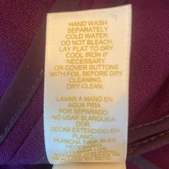 KATE SPADE Bosley Purple Swingy Dress Basic Geometry Solid Pockets A-Line Size 0 - Picture 5 of 9